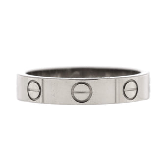 Cartier Love Wedding Band Ring 18K White Gold