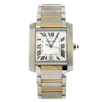Cartier Tank Francaise Automatic Watch Stainless Steel and Yellow Gold 28