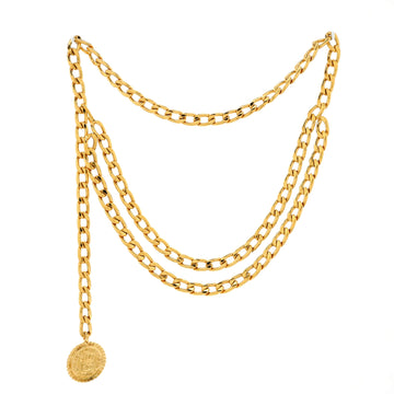 Chanel Vintage Multi-Chain Medallion Belt Metal