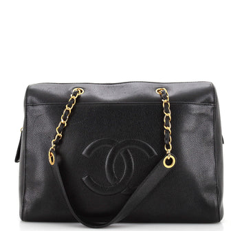 Chanel Vintage Timeless Zip Tote Caviar Medium