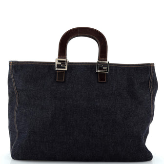 Fendi Vintage Open Tote Denim Large