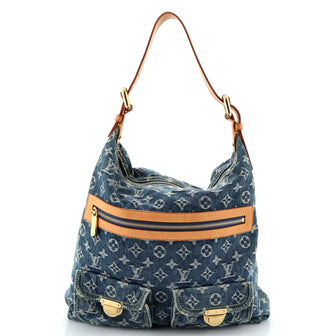 Louis Vuitton Baggy Handbag Denim GM