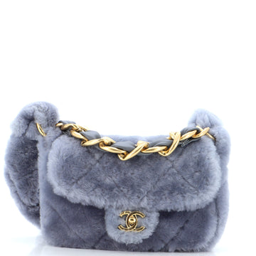 Chanel Coconing Flap Bag Quilted Shearling with Lambskin
