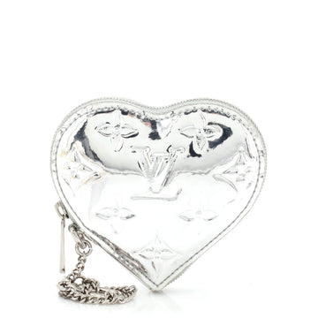 Louis Vuitton Heart Coin Purse Monogram Miroir PVC