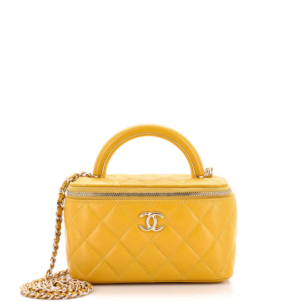 CHANEL イエローミラー ケース付き 261037-
