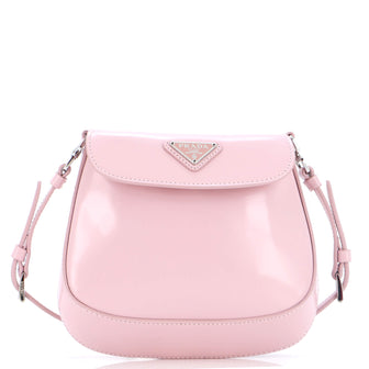 Prada Cleo Flap Shoulder Bag Spazzolato Leather Mini