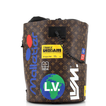 Louis Vuitton Chalk Backpack Limited Edition Logo Story Monogram Canvas