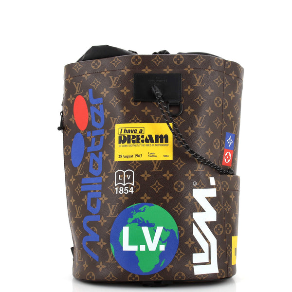Louis Vuitton Chalk Backpack Limited Edition Logo Story Monogram Canvas Brown 261037151