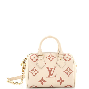 Louis Vuitton Speedy Bandouliere Bag Bicolor Monogram Empreinte Giant 20