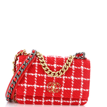 Chanel 19 Wallet on Chain Quilted Tweed