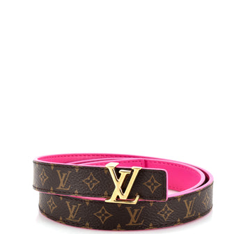 Louis Vuitton LV Iconic Reversible Belt Monogram Canvas and Leather Thin