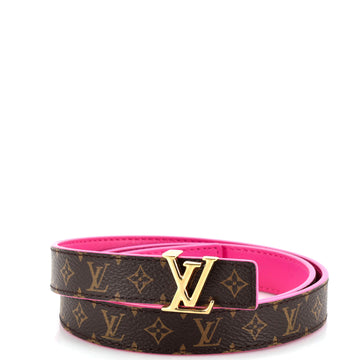 Louis Vuitton LV Iconic Reversible Belt Monogram Canvas and Leather Thin