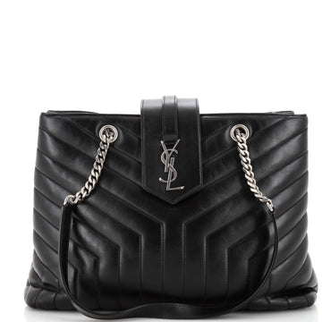 Saint Laurent LouLou Tote Matelasse Chevron Leather Large