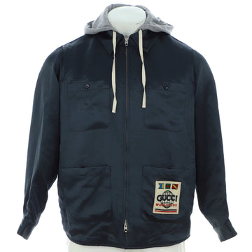 Gucci Men's Hooded Jacket Acetate and Cotton