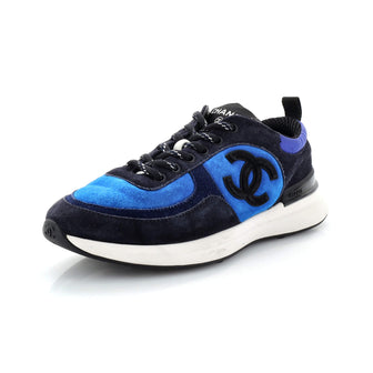 Chanel Women's CC Low-Top Sneakers Suede