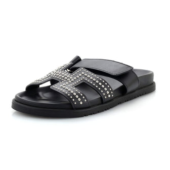 Hermes Women's Chypre Sandals Studded Leather