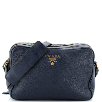 Prada Double Zip Camera Bag Vitello Daino