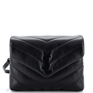 Saint Laurent Loulou Shoulder Bag Matelasse Chevron Leather Toy