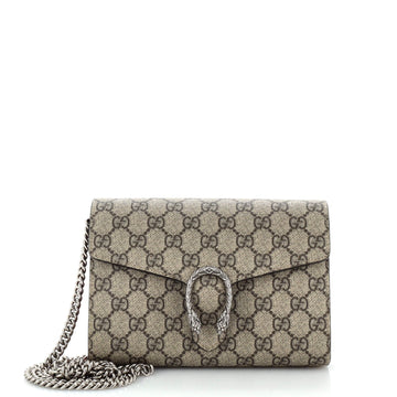 Gucci Dionysus Chain Wallet GG Coated Canvas Small