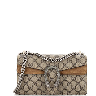 Gucci Dionysus Bag GG Coated Canvas with Crystal Embellished Metal Small
