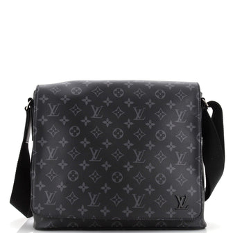 Louis Vuitton District Messenger Bag Monogram Eclipse Canvas MM