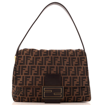 Fendi Mama Messenger Bag Zucca Canvas Large