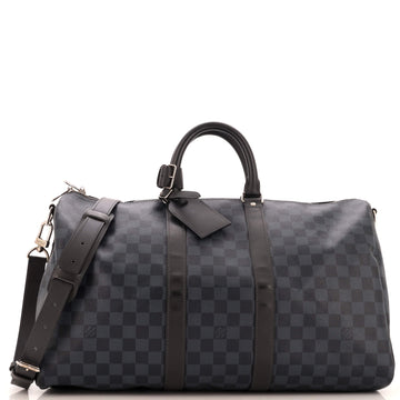 Louis Vuitton Keepall Bandouliere Bag Damier Cobalt 45