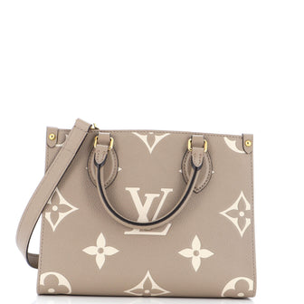 Louis Vuitton OnTheGo Tote Bicolor Monogram Empreinte Giant PM