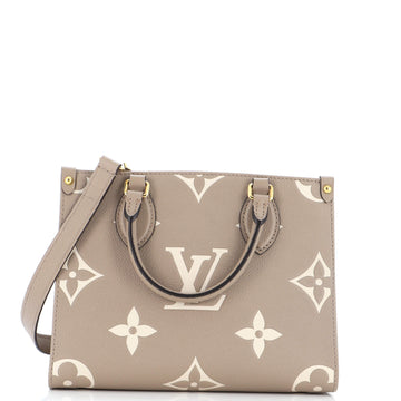 Louis Vuitton OnTheGo Tote Bicolor Monogram Empreinte Giant PM