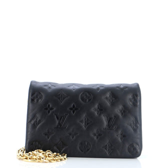Louis Vuitton Coussin Pochette Monogram Embossed Lambskin