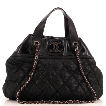 Chanel In The Mix Tote Quilted Iridescent Calfskin Large