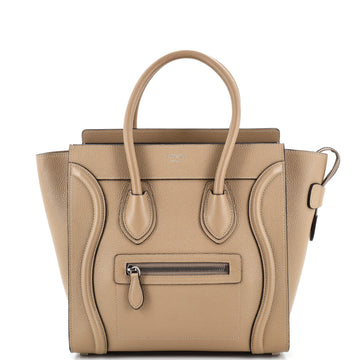 Celine Luggage Bag Grainy Leather Micro