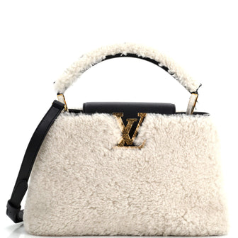 Louis Vuitton Capucines Bag Teddy Fleece MM