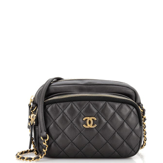 Chanel Day Trips Camera Case Bag Quilted Calfskin