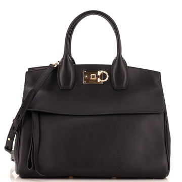Salvatore Ferragamo Studio Satchel Leather Medium