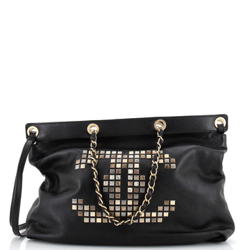 Chanel Mosaic CC Tote Studded Leather Large