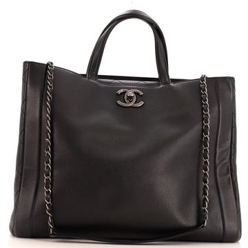 Chanel Top Handle Chain Tote Caviar Medium