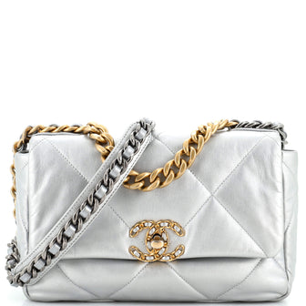 Chanel 19 Flap Bag Quilted Leather Medium