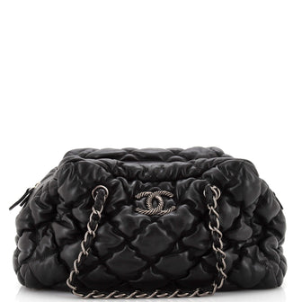 Chanel Bubble Bowler Bag Quilted Lambskin Medium