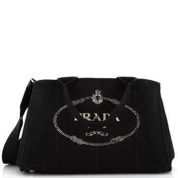 Prada Canapa Convertible Tote Canvas Medium