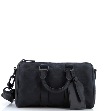 Louis Vuitton Keepall Bandouliere Bag Monogram Taurillon Leather 25
