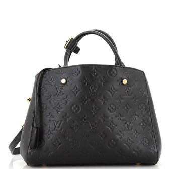 Louis Vuitton Montaigne Handbag Monogram Empreinte Leather MM
