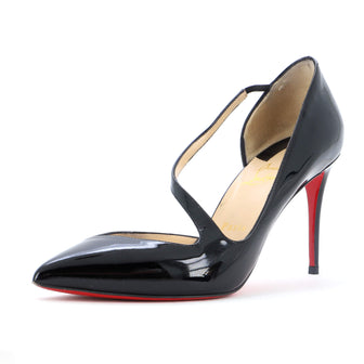 Christian Louboutin Women's Jumping Cross Strap Pumps Patent 85