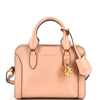 Alexander McQueen Padlock Zip Around Tote Leather Mini