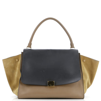Celine Tricolor Trapeze Bag Leather Large