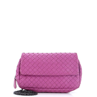 Bottega Veneta Expandable Chain Crossbody Bag Intrecciato Nappa Small