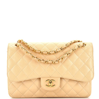 Chanel Classic Double Flap Bag Quilted Caviar Jumbo