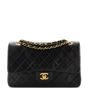 Chanel Vintage Classic Double Flap Bag Quilted Lambskin Medium