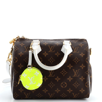 Louis Vuitton Speedy Bandouliere Bag LV Match Monogram Canvas 25
