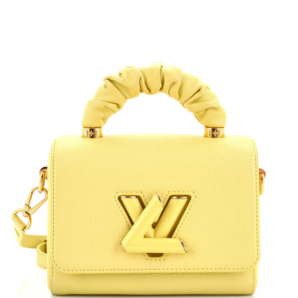 Louis Vuitton Twist Scrunchie Top Handle Bag Leather PM 262197